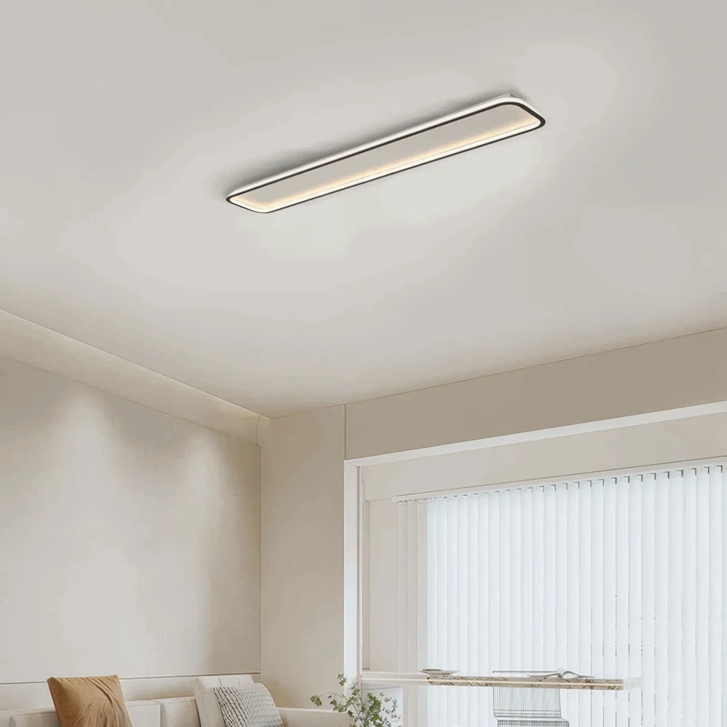 Ceiling Light – Metal/Silica Gel Fixture for Living Room